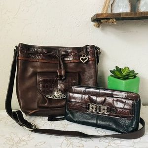 Brighton Leather Bag and Wallet Set
